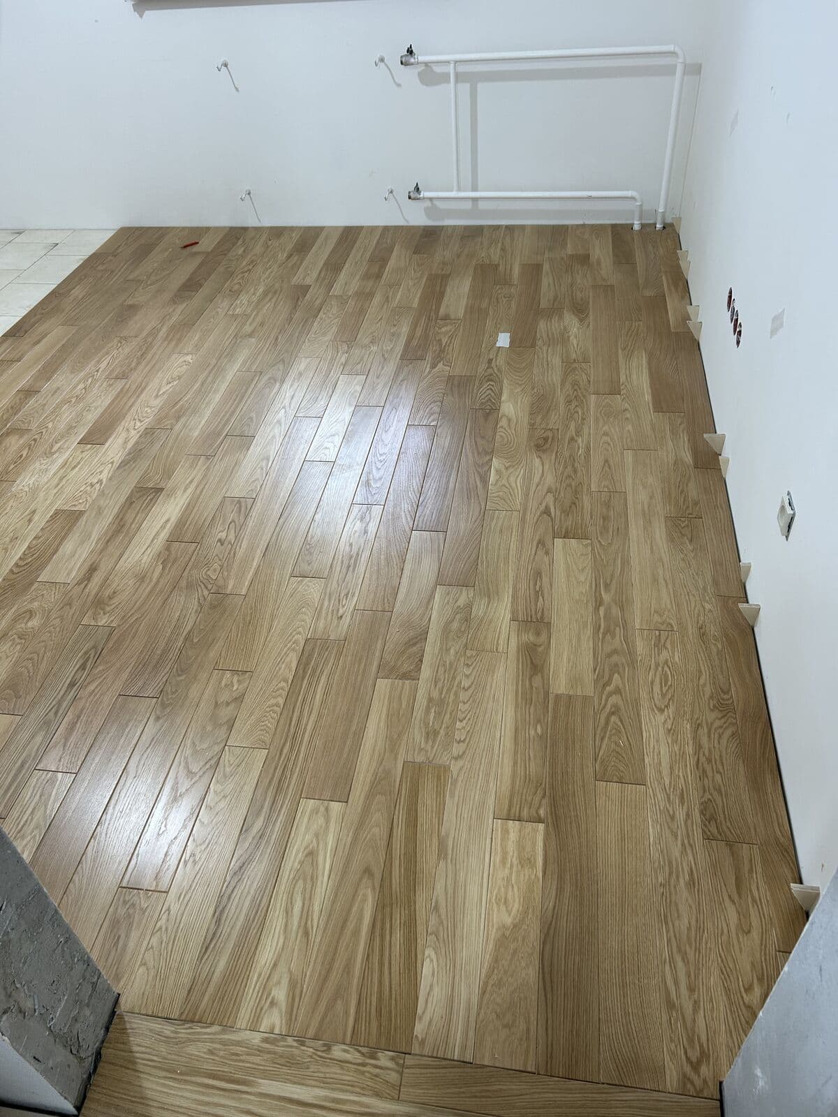 Укладка доски — крупный план настила